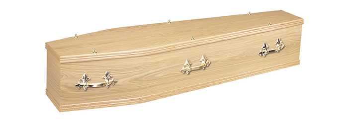 Chiltern Oak Coffin - Deacons Funeral Services - Sudbury, Suffolk